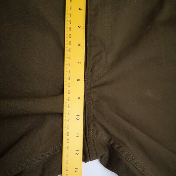 H&M Men's Size 36 Slim Fit Khaki Green Zipper & Button Closure Shorts - Picture 14 of 14